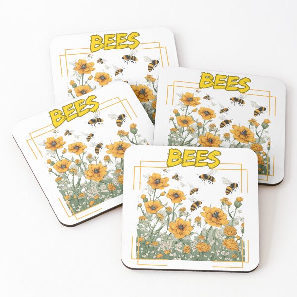Item preview, Bees Honey Flowers Ecology designed and sold by Design_Your_Day.