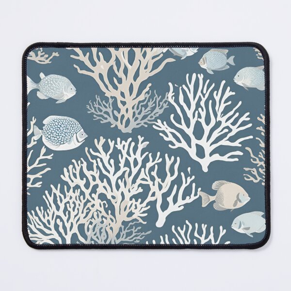 Item preview, Blue Coral Reef Fish Beachy Ocean Nautical Art designed and sold by SeaStarAlex.