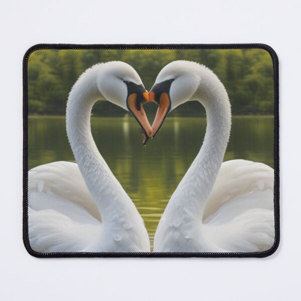 Item preview, Two Swans Shaped Like a Heart designed and sold by pmah26.