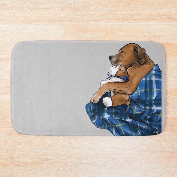 Item preview, Sunny Dog Snuggles with her Favorite Toy and Blanket designed and sold by kelseygrace-art.