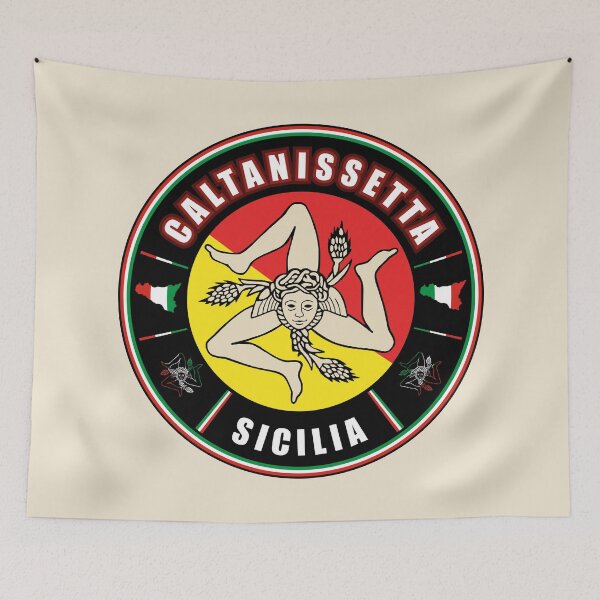 Item preview, Caltanissetta Sicilia Italia bandiera flag designed and sold by studioss76.