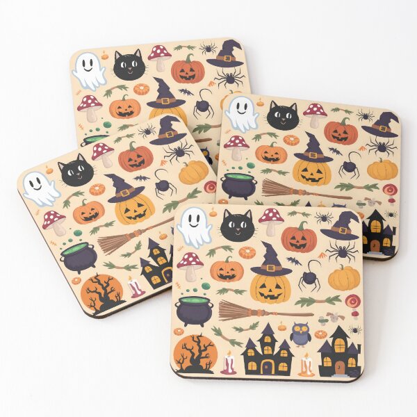 Item preview, halloween pattern interesting Ghosts And Pumpkins designed and sold by Expressions-Sel.