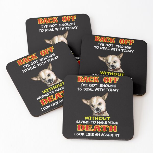 Item preview, Rude Angry Back Off or Accidental Death Chihuahua   designed and sold by thet-shirtman.