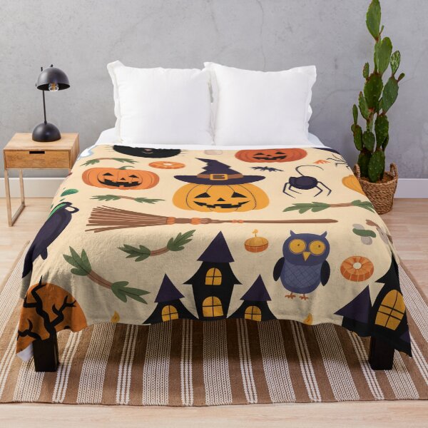 Item preview, halloween pattern interesting Ghosts And Pumpkins designed and sold by Expressions-Sel.
