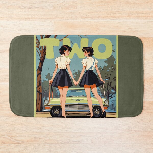 Item preview, two kawaii retro style sisters designed and sold by La Loca.