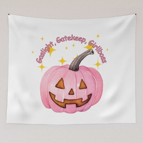 Item preview, GASLIGHT, GATEKEEP, GIRLBOSS, PINK PUMPKIN, GIRLBOSS HALLOWEEN designed and sold by larissa-myrie.