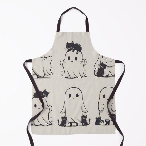 Item preview, halloween pattern funny I ghosts with a black catt designed and sold by Expressions-Sel.