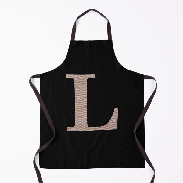 Item preview, Letter L Metallic Look Stripes Silver Gold Copper designed and sold by theartofvikki.
