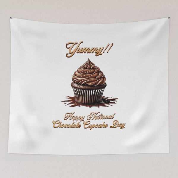 Item preview, Happy National Chocolate Cupcake Day designed and sold by S4G Tees.