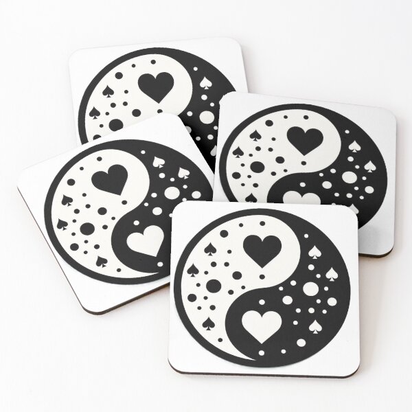 Item preview, Card Suits Yin Yang / Yin Yang dos Naipes designed and sold by debbiebento.