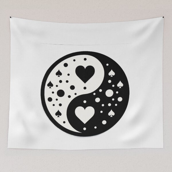 Item preview, Card Suits Yin Yang / Yin Yang dos Naipes designed and sold by debbiebento.