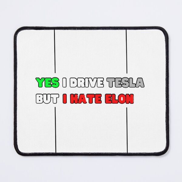 Item preview, Tesla bumper Yes i drive tesla but i hate Elon designed and sold by SanadDiab.