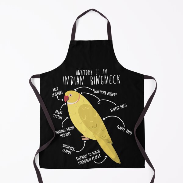 Item preview, Lutino Indian Ringneck Parrot Anatomy designed and sold by Clara Hollins.