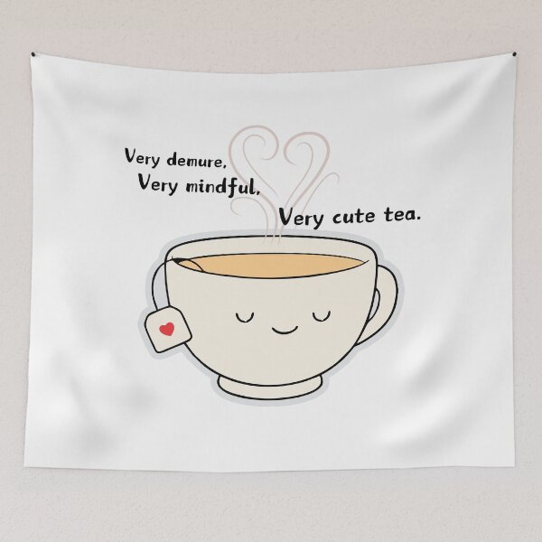 Item preview, Very Demure Teacup - Very Mindful and Cutesy designed and sold by Teribelle.