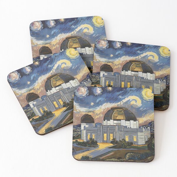 Item preview, Griffith Observatory in Van Gogh Style designed and sold by Very Good Tees.