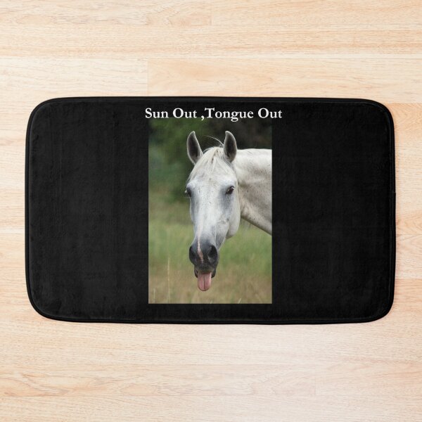 Item preview, Sun Out ,Tongue Out Horse Classic Black Tee designed and sold by GeekySexyCool.