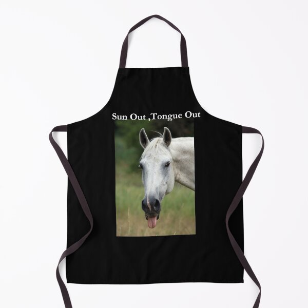 Item preview, Sun Out ,Tongue Out Horse Classic Black Tee designed and sold by GeekySexyCool.