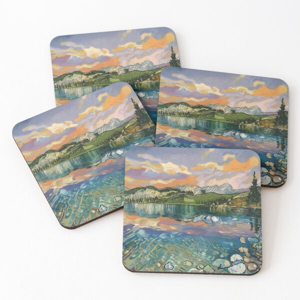Item preview, Lake Tahoe in Van Gogh Style Landscape designed and sold by Very Good Tees.