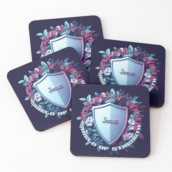 Item preview, Jesus: Shield of Strength, Gardener of Grace. designed and sold by bAIryBarn.