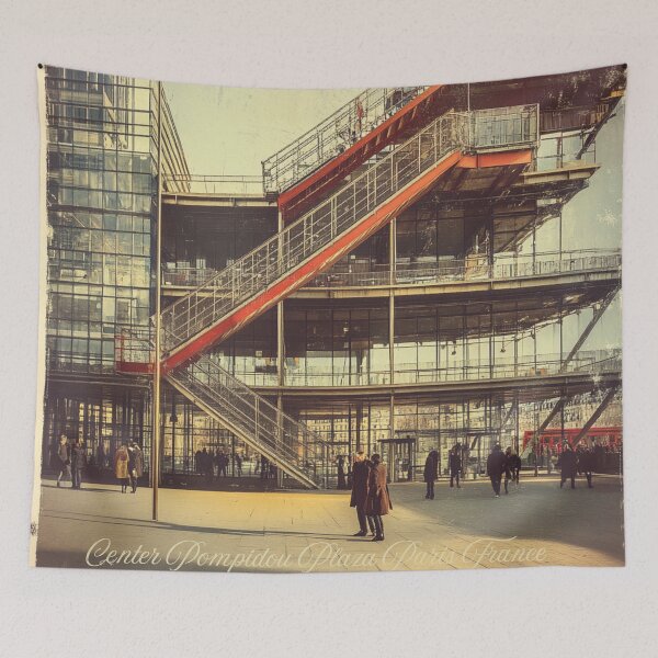 Item preview, Center Pompidou Inspired Design to Elevate Your Space With This Classic Image designed and sold by WanderLustNook.
