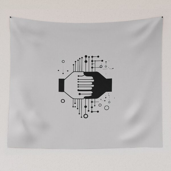 Item preview, Icon Partnership Between Technology and Humans designed and sold by MaryFiore.