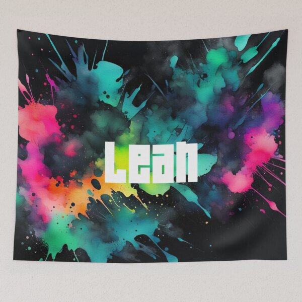 Item preview, Custom Neon Name Leah designed and sold by Gabriela McDaniel.