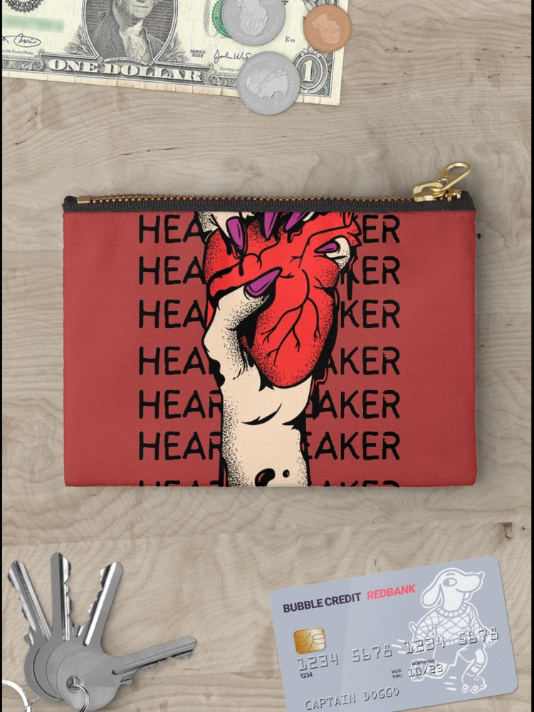 Thumbnail 3 of 4, Zipper Pouch, Heart in Hand designed and sold by ReeReeDesigns.