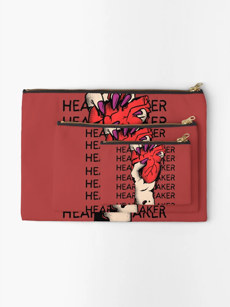Thumbnail 2 of 4, Zipper Pouch, Heart in Hand designed and sold by ReeReeDesigns.