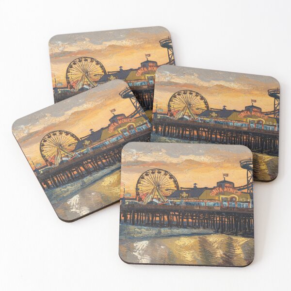 Item preview, Santa Monica Pier in Van Gogh Style designed and sold by Very Good Tees.