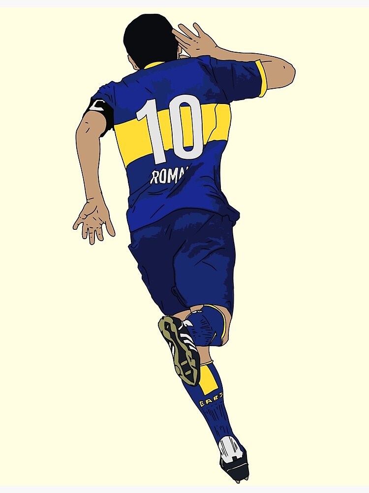 イラスト Riquelme Dedicated Illustration Board Riquelme Juan Roman JRR Retro Football Argentina CABJ