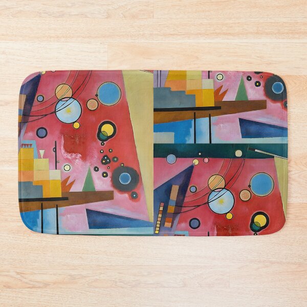 Item preview, Kandinsky Heavy Red 1924 abstract painting designed and sold by PixDezines.