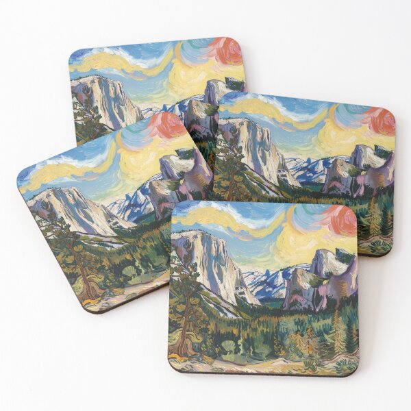 Item preview, Yosemite Valley in Post-Impressionist Landscape designed and sold by Very Good Tees.