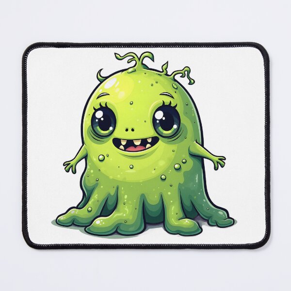 Item preview, Adorable Green SlimeMonster Sticker designed and sold by VelvetClawStudio.