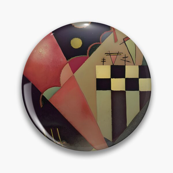 Item preview, Kandinsky Quiet Pink 1924 abstract painting designed and sold by PixDezines.