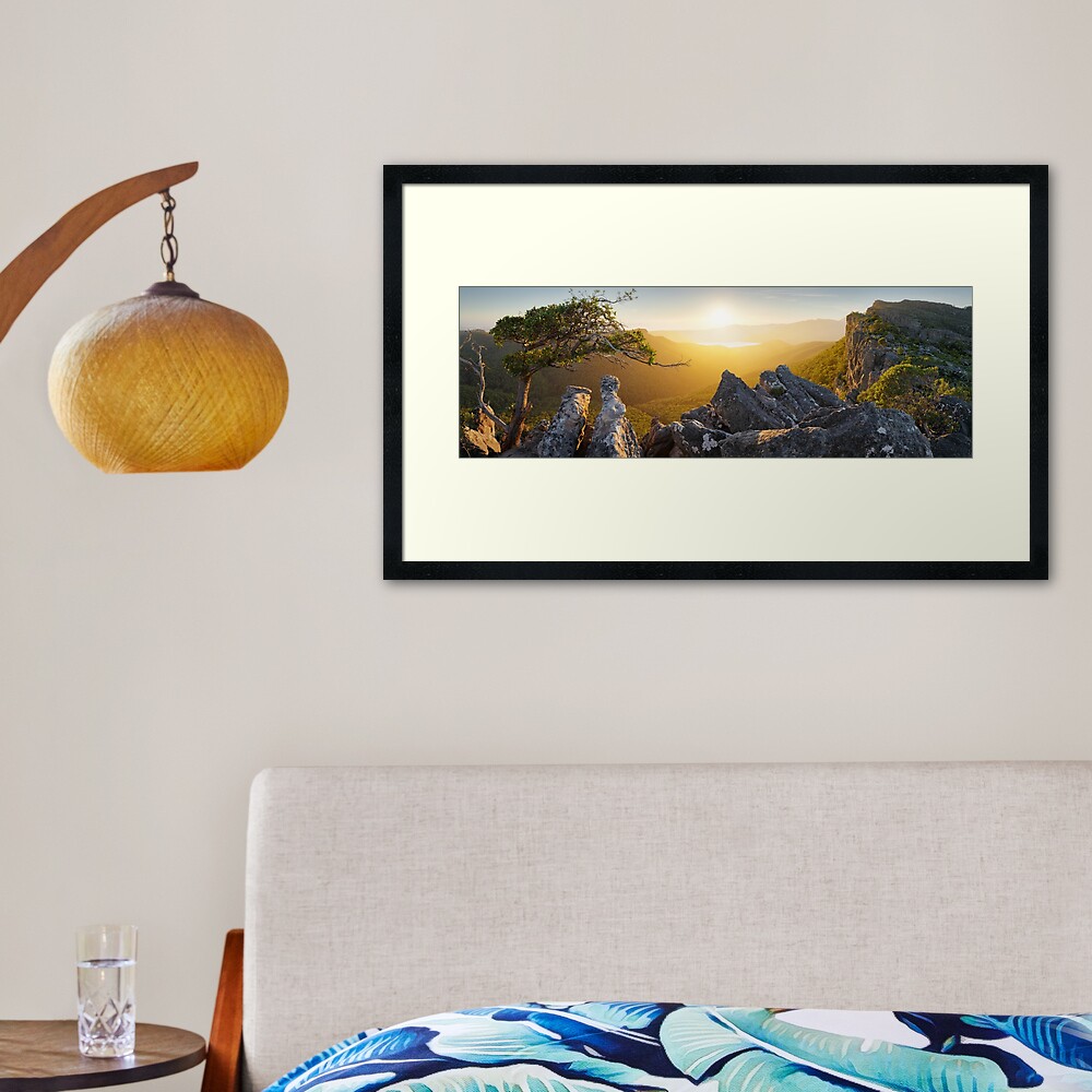 Morning finds Mt Rosea, Grampians, Victoria, Australia Framed Art Print
