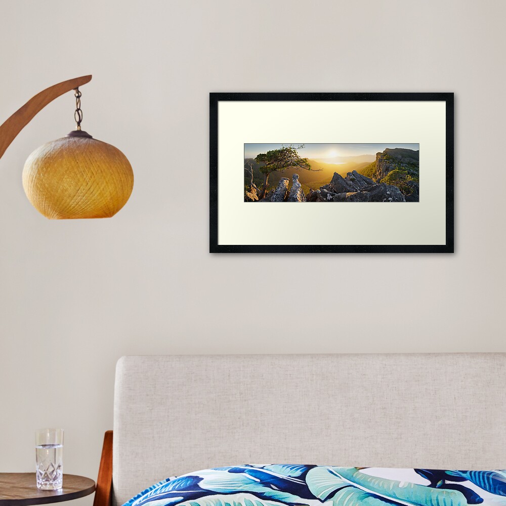 Morning finds Mt Rosea, Grampians, Victoria, Australia Framed Art Print