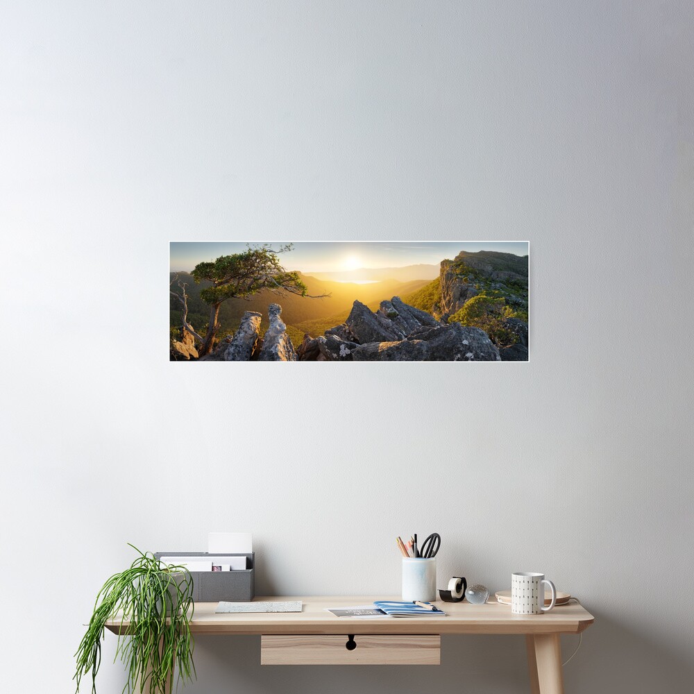 Morning finds Mt Rosea, Grampians, Victoria, Australia Poster