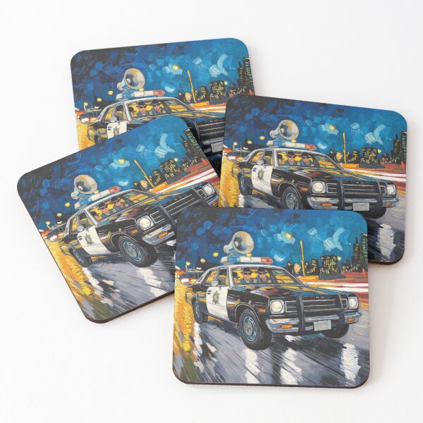 Item preview, Bluesmobile in Van Gogh's Chicago designed and sold by Very Good Tees.