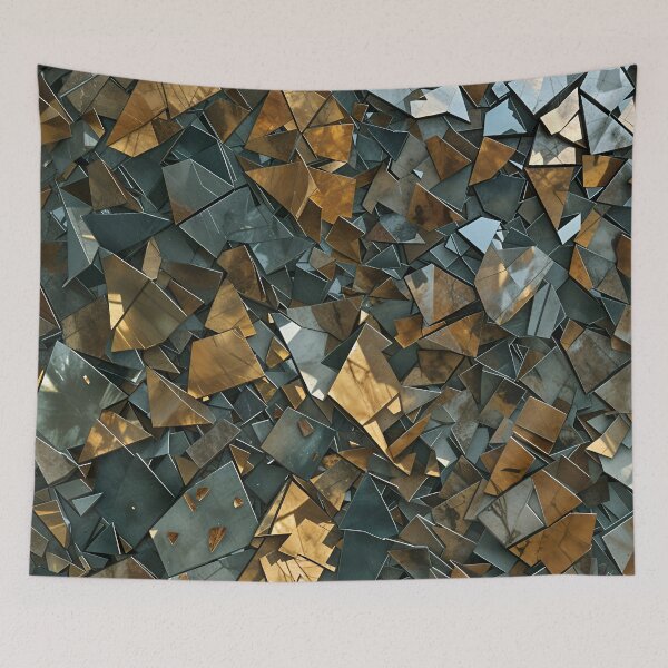 Item preview, Abstract Shattered Stained Glass Camouflage Pattern Design designed and sold by TheArtOfPat.