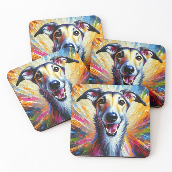 Item preview, Lurcher Dog Acrylic Print Pet Portrait Dog Lovers designed and sold by Puppy Puzzles Plus.