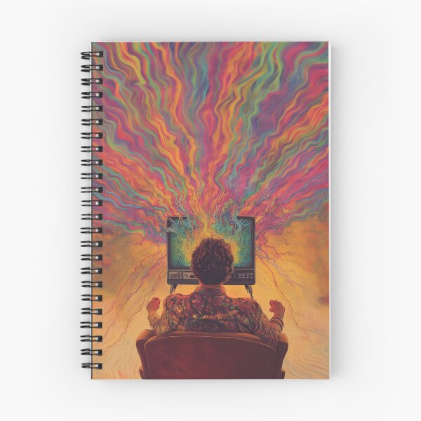 Item preview, Television Hypnosis - Psychedelic Print designed and sold by ManyMelany.
