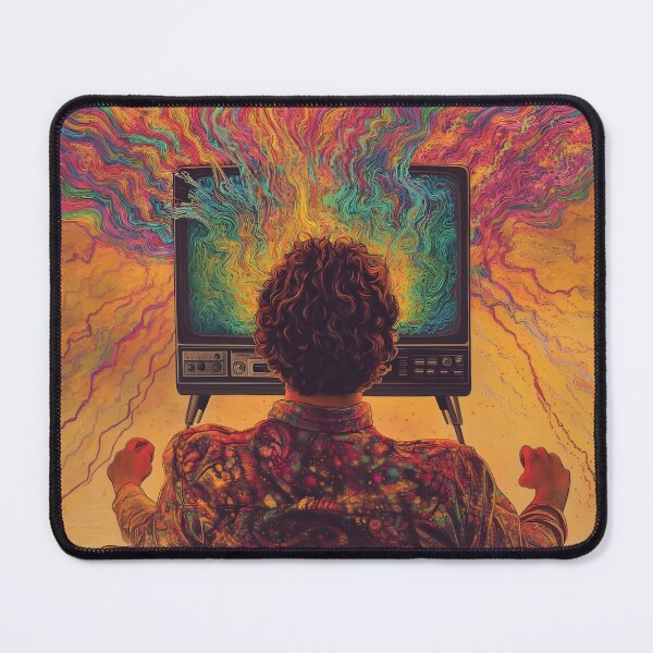 Item preview, Television Hypnosis - Psychedelic Print designed and sold by ManyMelany.