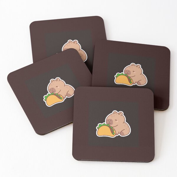 Item preview, Capybara with taco designed and sold by Rottenchips.