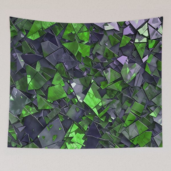 Item preview, Abstract Shattered Stained Glass Camouflage Pattern Design designed and sold by TheArtOfPat.