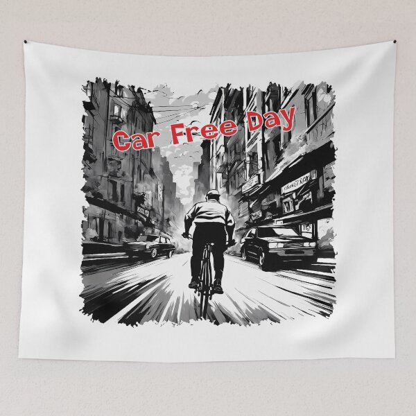 Item preview, Car Free Day designed and sold by 7LegsSpider.