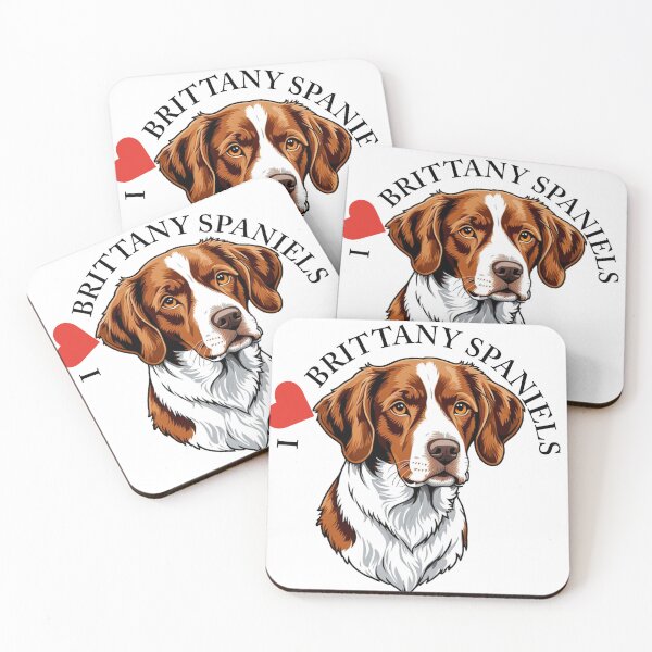 Item preview, I (HEART) Brittany Spaniels designed and sold by MSWaterworks.