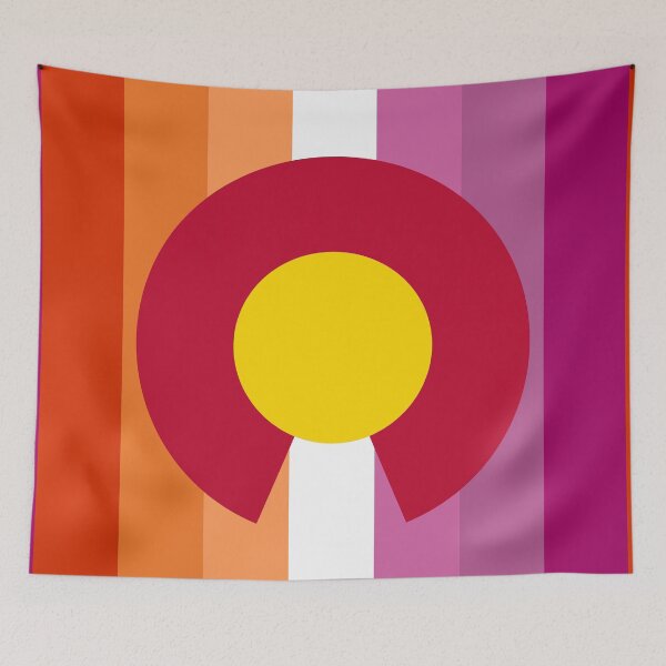Item preview, Colorado 8-color Gay Pride Flag Vertical designed and sold by WokeBespoke.