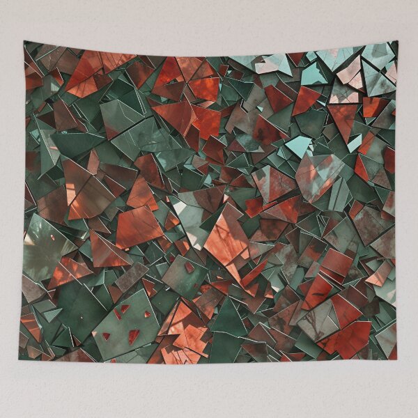 Item preview, Abstract Shattered Stained Glass Camouflage Pattern Design designed and sold by TheArtOfPat.