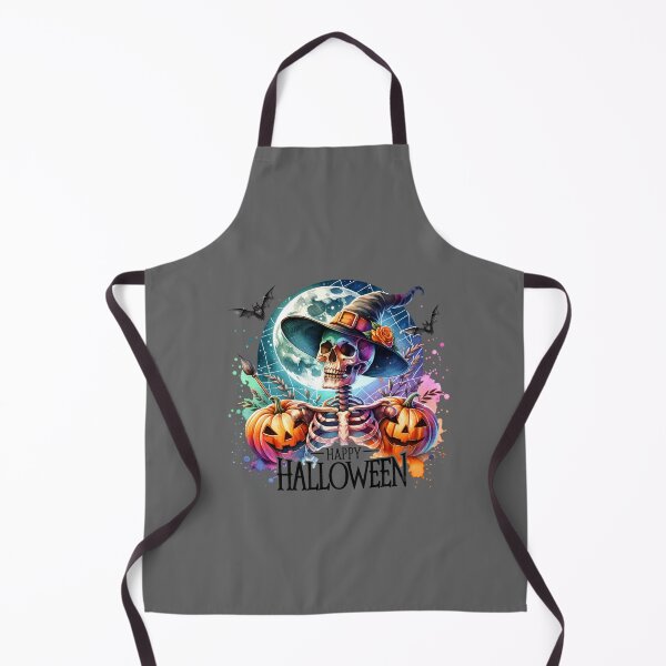 Item preview, Moonlit Fright – Skeleton and Pumpkins Halloween Night designed and sold by artedigital99.
