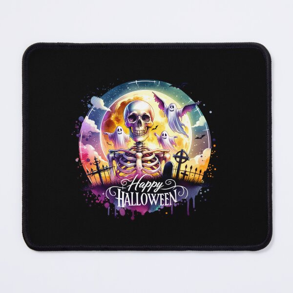 Item preview, "Ghostly Gathering – Skeleton and Spirits Halloween Design" designed and sold by artedigital99.